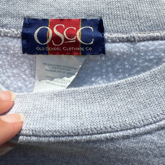 Vintage American Flag Gray Men's Sweater - Picture 3 of 3